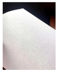 Papel Glitter Imprimível Branco 250g/m² com 10 folhas  - Off Paper
