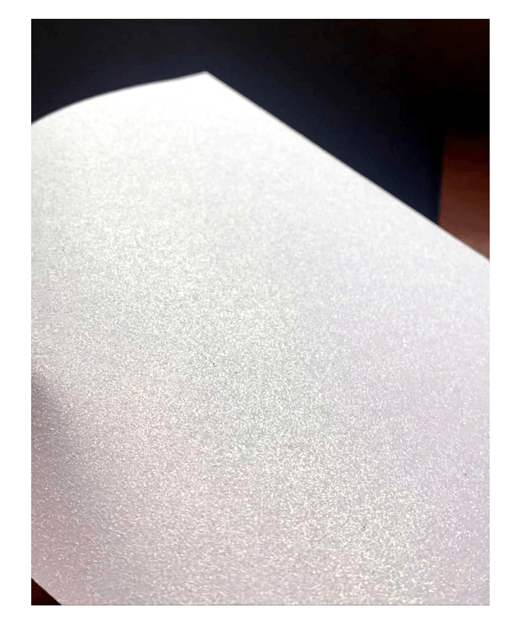 Papel Glitter Imprimível Branco 250g/m² com 10 folhas  - Off Paper