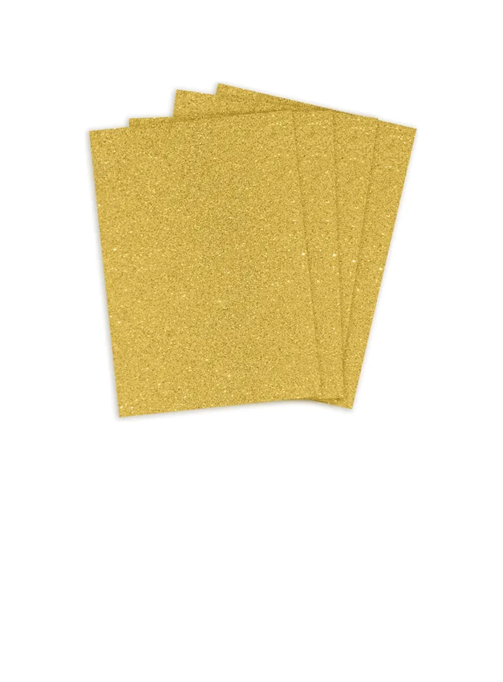 Papel Glitter Metalico Ouro 250g/m² com 10 Folhas
