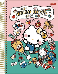 Caderno Universitário 10 Matérias 160 Fls Hello Kitty 72986 - Jandaia
