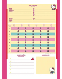 Caderno Universitário 10 Matérias 160 Fls Hello Kitty 72986 - Jandaia
