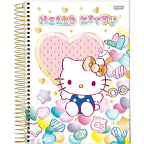 Caderno Universitário 10 Matérias 160 Fls Hello Kitty 72986 - Jandaia