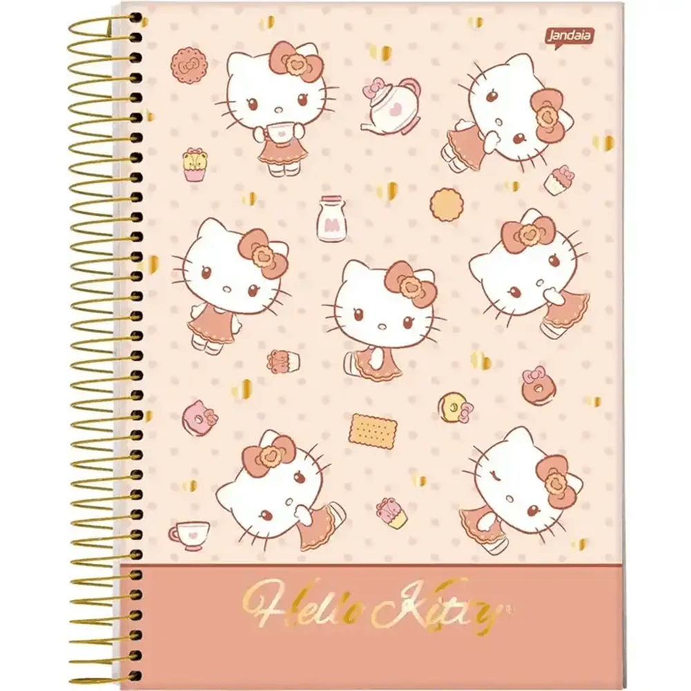 Caderno Universitário 10 Matérias 160 Fls Hello Kitty 72986 - Jandaia