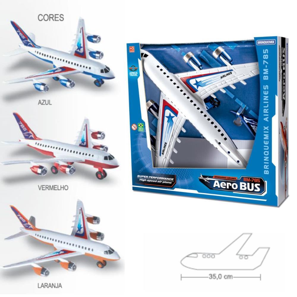 Avião Aero Bus BM-785 - BRA-015 - BrinqueMix