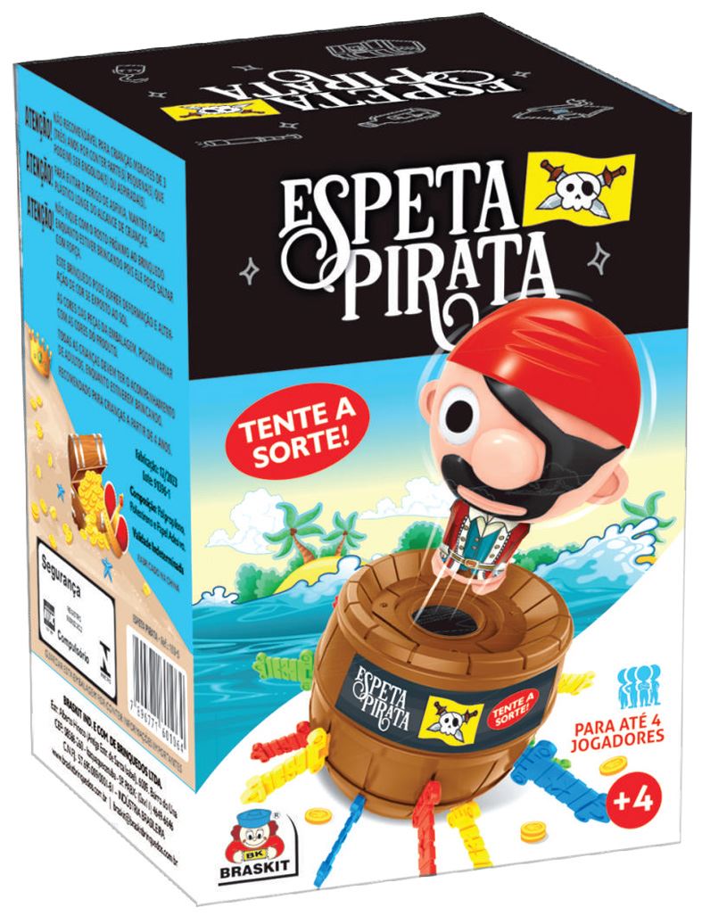 Jogo Espeta Pirata 100-6 - Braskit