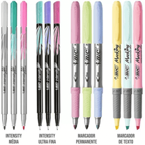 Marcadores Kit Escolar Pastel com 12 Itens 9309556 - Bic