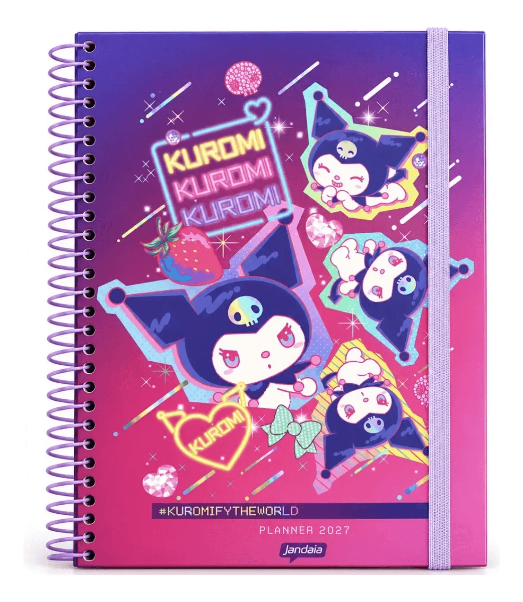 Agenda Planner Kuromi 2027 160 Pág. 75g/m² 78206 - Jandaia