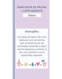 Marcador de Páginas + Lápis Semente Mística LS89 - Cartões Gigantes
