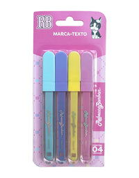 Marca Texto 4 Cores Pastel Rebecca Bonbon RB1402

