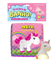 Livrinho p/ Banho Ta Na Hora Do Banho Maya A Unicórnio 9179 - Vale Das letras