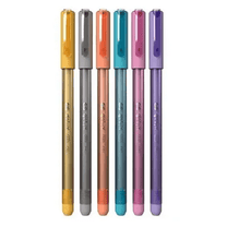 Caneta Gel Gelyx Matálica 6 Cores Ponta 1.0mm 57118 - Cis