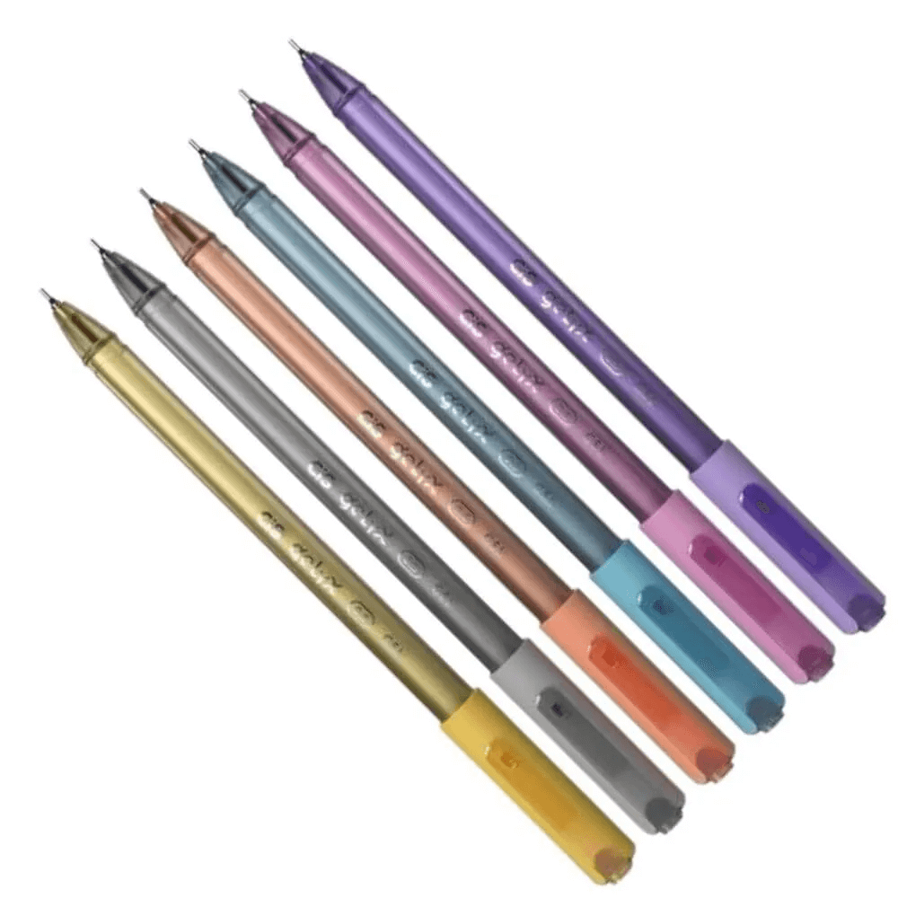 Caneta Gel Gelyx Matálica 6 Cores Ponta 1.0mm 57118 - Cis