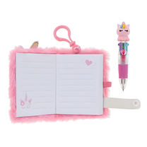 Mini Caderno Love Unicórnio + Caneta 4 Cores 23499 - Molin