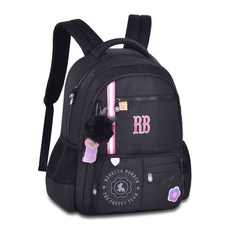 Mochila de Costas Nylon Bordado Rebecca Bonbon RB24548