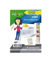 Bloco Eco Cores Moldura Decorada 32 Folhas 7 Estampas 120 g/m² 230mmx320mm