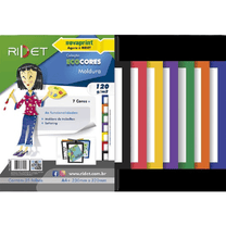 Bloco Eco Cores Moldura 35 folhas 7 Cores 120 g/m² 230mmx320mm - Novaprint