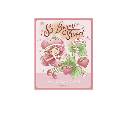 Bloco de Papel de Carta 48 Folhas 70g/m² Moranguinho - Animativa