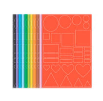 Bloco Multiformas Eco Cores 12 Cores 24 Folhas 5 Formas Geométrica 110g/m² 230x320mm - Novaprint