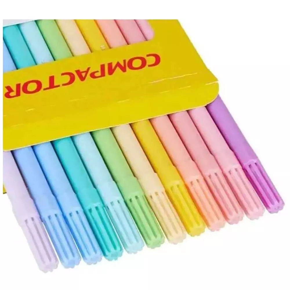 Canetinhas Tons Pastel Neo Pen Gigante 12 Cores 16093 - Compactor