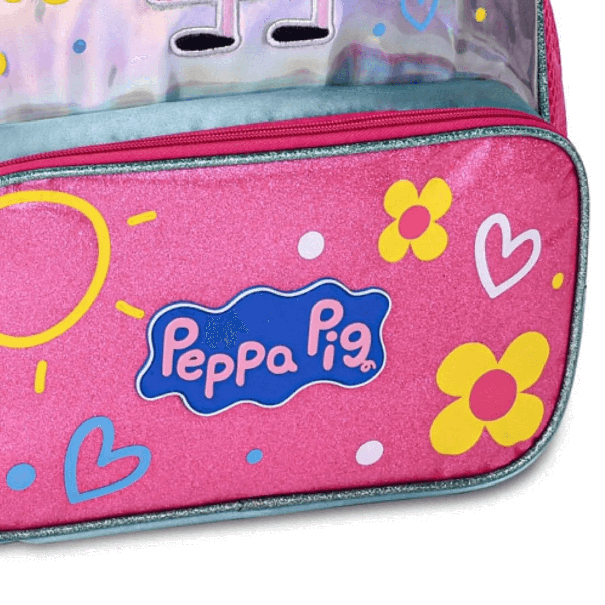 Mochila Costa Infantil Grande Peppa Pig Holográfico PP26314J - Clio Style