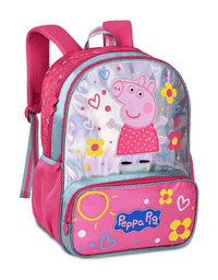 Mochila Costa Infantil Grande Peppa Pig Holográfico PP26314J - Clio Style
