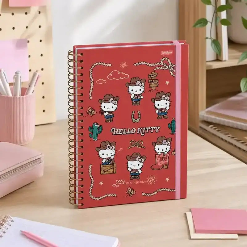 Agenda Planner Hello Kitty 2027 160 Pág. 75g/m² 74728 - Jandaia