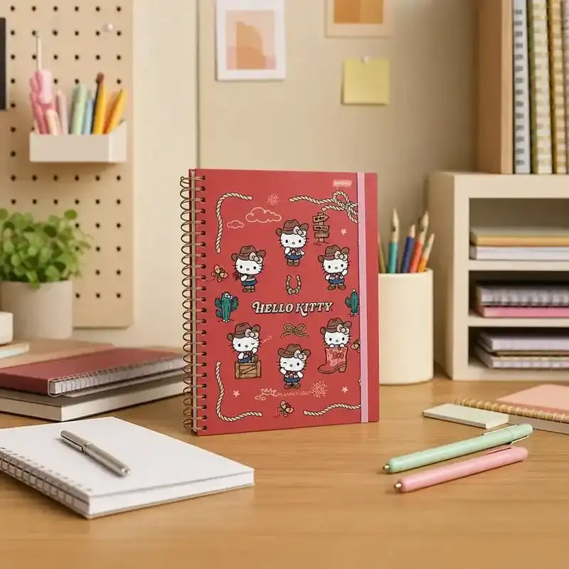 Agenda Planner Hello Kitty 2027 160 Pág. 75g/m² 74728 - Jandaia