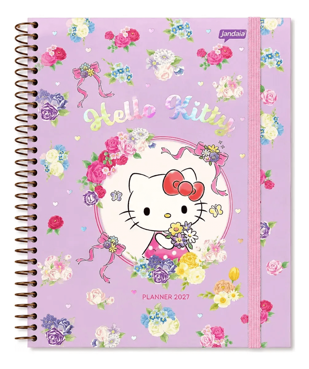 Agenda Planner Hello Kitty 2027 160 Pág. 75g/m² 74728 - Jandaia