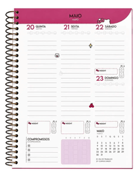 Agenda Planner Hello Kitty 2027 160 Pág. 75g/m² 74728 - Jandaia
