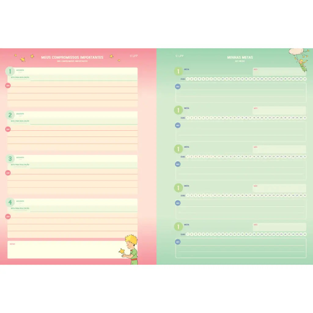 Agenda Planner Pequeno Princípe 2026 69388 - Jandaia