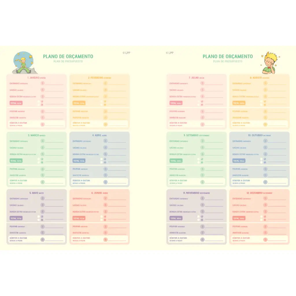 Agenda Planner Pequeno Princípe 2026 69388 - Jandaia