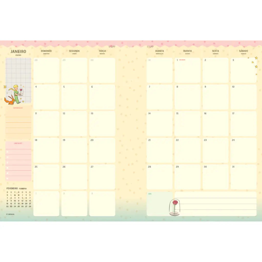 Agenda Planner Pequeno Princípe 2026 69388 - Jandaia