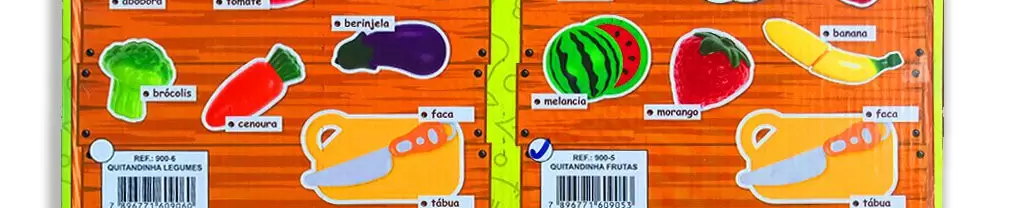 Kit Fruta E Legumes Quitandinha Com 8 Itens 900-5 - Braskit