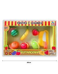 Kit Fruta E Legumes Quitandinha Com 8 Itens 900-5 - Braskit
