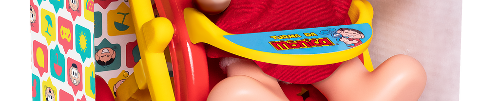 Boneca em Vinil Mônica Mini Carrinho de Passeio 1109 - Samba toys