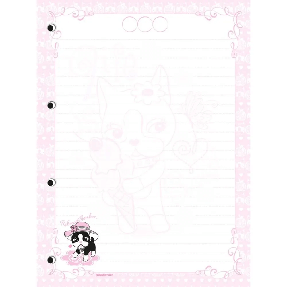 Caderno Argolado Colegial 179x241mm Rebecca BonBon 11001 - Animativa