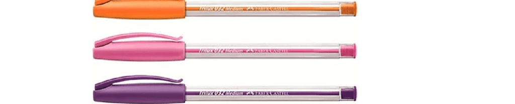 Caneta Esferográfica Colorida Trilux com 3 cores SM032COLOR - Faber Castell