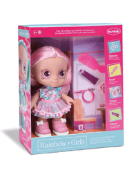 Boneca em Vinil 26cm Rainbow Girls Cherry Rosa 732 - BAMBOLA
