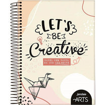 Caderno Colegial 80 Folhas Creme S/ Pauta 1 Matéria Arts - Jandaia