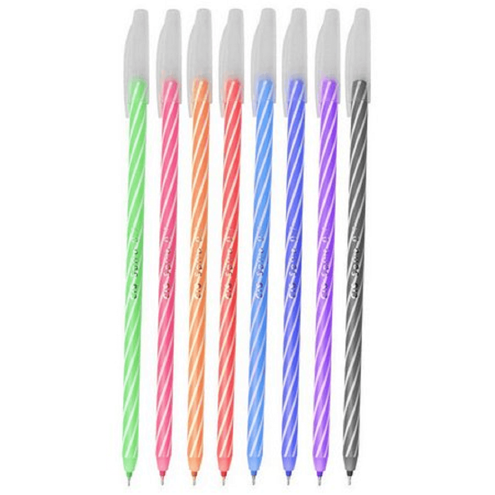 Caneta Esferográfica Spiro 0.7mm c/ 8 Cores 761140 - Cis