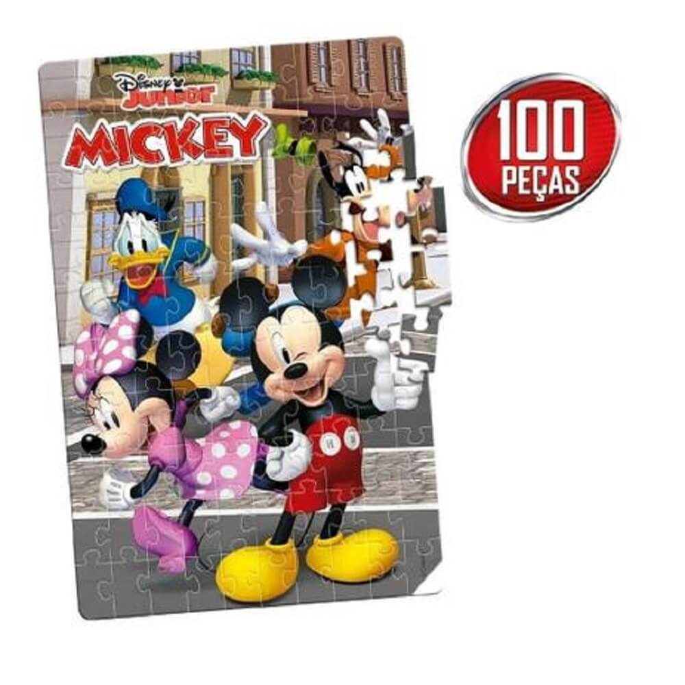 Quebra Cabeça 100 peças Disney Júnior Mickey 8001 - Toyster