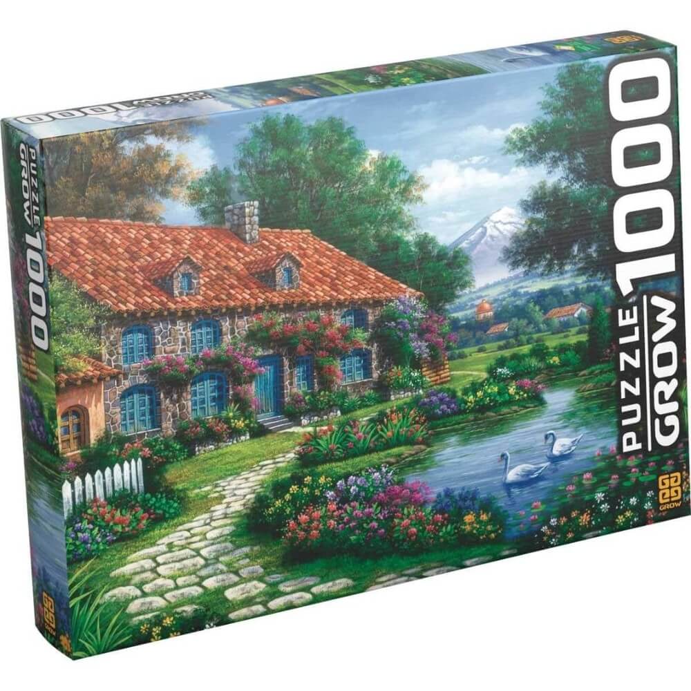 Quebra-Cabeça - 1000 Peças - Recanto dos Cisnes 03458 - Grow