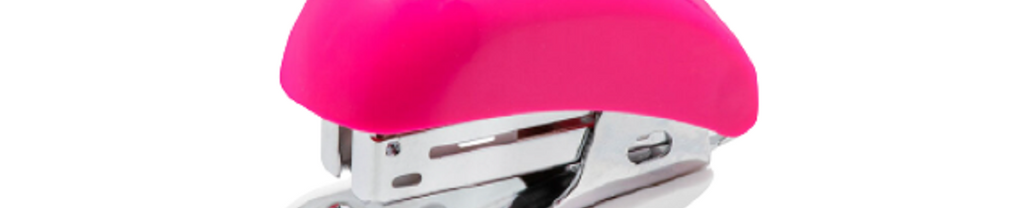 Grampeador Plástico Mini Para 20fls 26/6 Pink GP0105 - BRW
