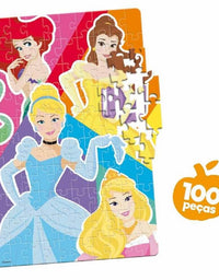 Quebra Cabeça 100 peças Disney Princess 8007 - Toyster
