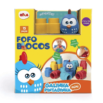 Fofo Blocos Galinha Pintadinha Mini 15 Peças 1047 - Elka