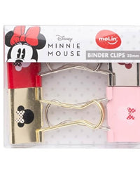 Prendedor de Papel Binder Clips Minnie 32 MM 4 unid. 22400 - Molin
