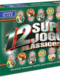 Jogo de Tabuleiro Super 12 Jogos 3.03.608 - Algazarra
