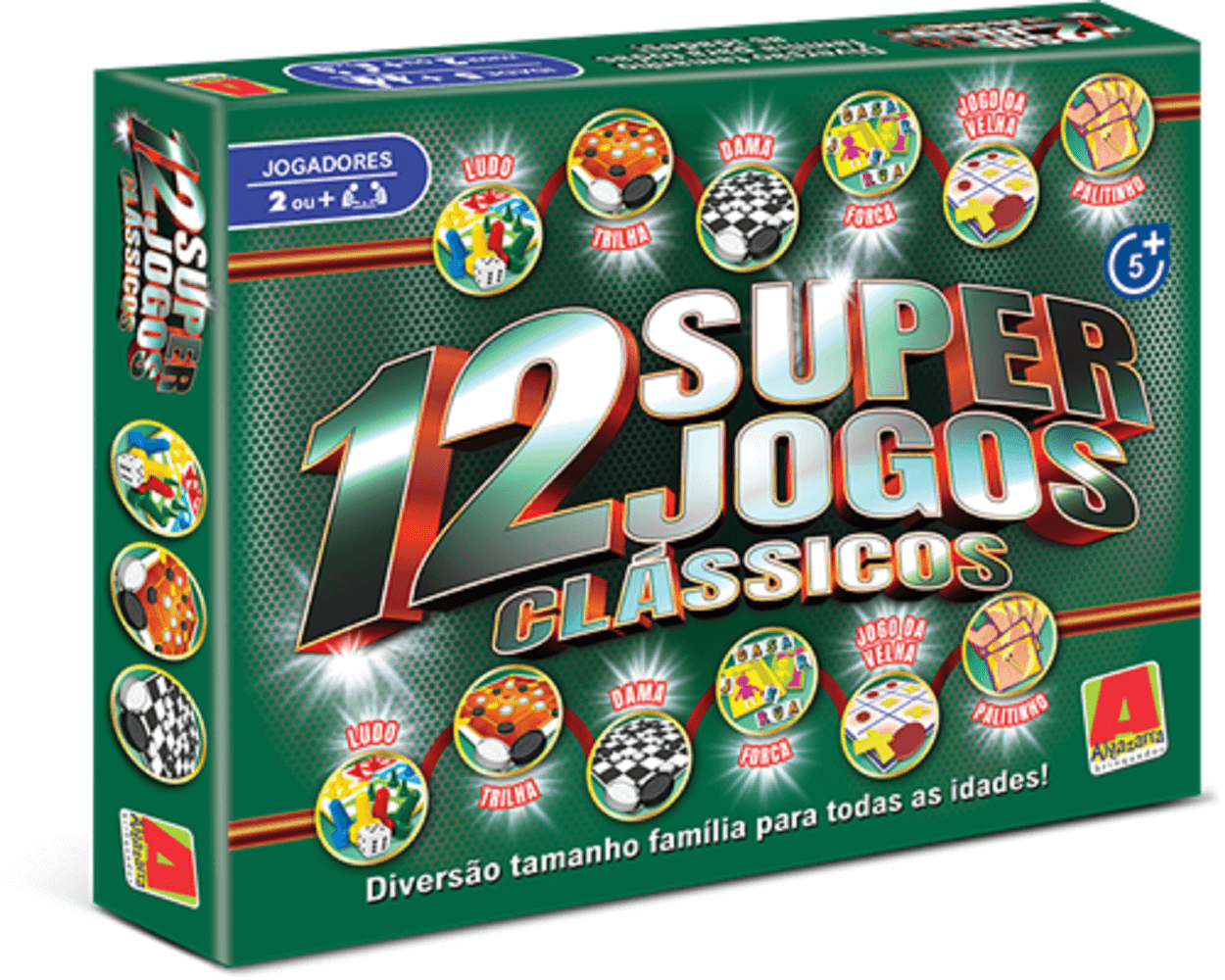 Jogo de Tabuleiro Super 12 Jogos 3.03.608 - Algazarra