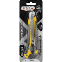 Estilete Profissional 18mm Cabo Emborrachado ES1804 - BRW