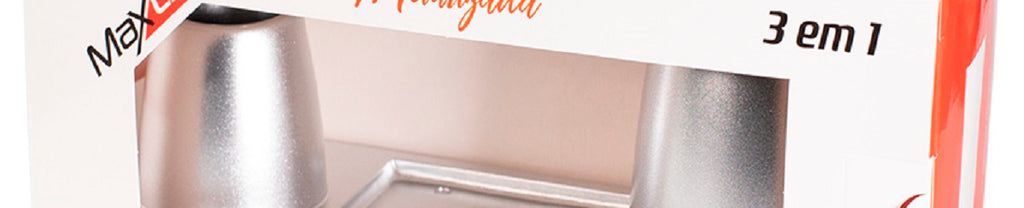 Porta Caneta Clips Lembrete Trio Plus Prata - Maxcril